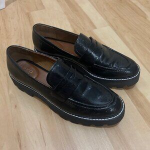 Franco Sarto Patent Leather Penny Loafers - size 10M womens